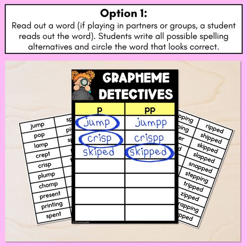 Resource preview 2 for Consonant Sound P Words Game - P Phoneme Decodable Words Activity -  Grapheme Detectives