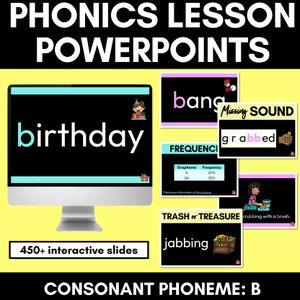 Consonant Sound B PowerPoint B BB
