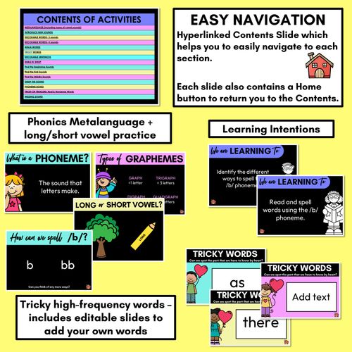 Resource preview 2 for Consonant Sound B PowerPoint B BB