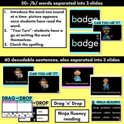 Resource preview 3 for Consonant Sound B PowerPoint B BB