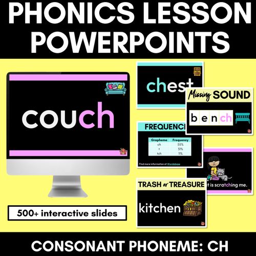 Resource preview 8 for Phonics Powerpoints - Consonant Sounds Bundle