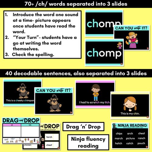 Resource preview 3 for Consonant Sound CH PowerPoint - CH TCH
