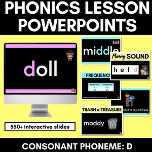 Consonant Sound D PowerPoint - D DD ED