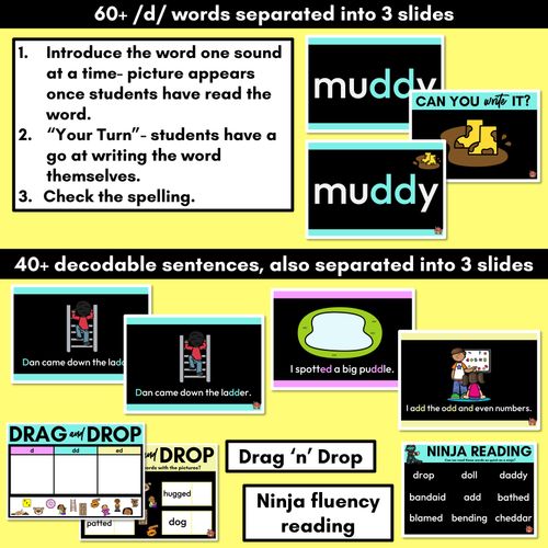 Resource preview 3 for Consonant Sound D PowerPoint - D DD ED