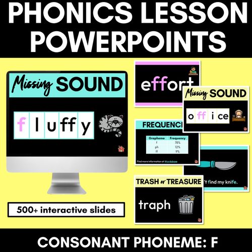 Resource preview 1 for Consonant Sound F PowerPoint - F FF PH