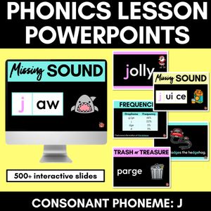 Consonant Sound J PowerPoint - J G DGE GE