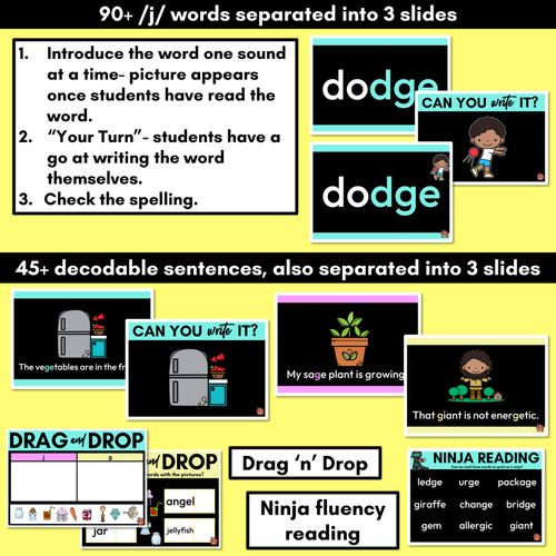 Resource preview 3 for Consonant Sound J PowerPoint - J G DGE GE