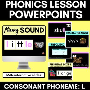 Consonant Sound L PowerPoint - L LL LE