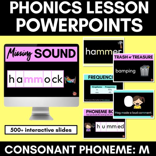 Resource preview 14 for Phonics Powerpoints - Consonant Sounds Bundle