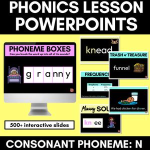 Consonant Sound N PowerPoint - N NN KN