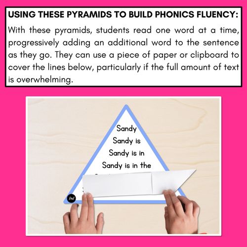 Resource preview 3 for CONSONANT PHONEME N WORDS - Decodable Sentence Pyramids - Phonics Fluency
