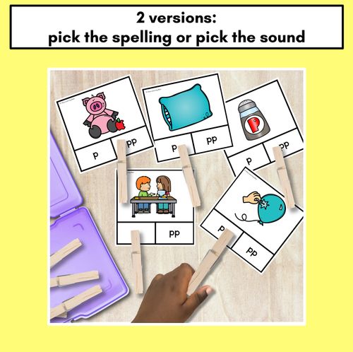 Resource preview 4 for Consonant Phoneme P Clip Cards - P, PP - Consonant Sounds Phonics Game