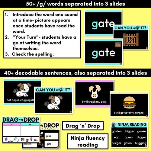 Resource preview 3 for Consonant Sound G PowerPoint - G GG