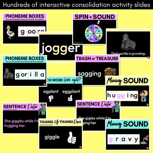 Resource preview 4 for Consonant Sound G PowerPoint - G GG