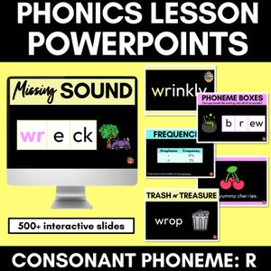 Consonant Sound R PowerPoint - R RR WR