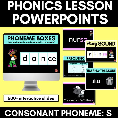 Resource preview 7 for Phonics Powerpoints - Consonant Sounds Bundle