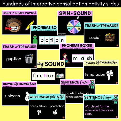 Resource preview 4 for Consonant Sound SH PowerPoint - SH TI CI SI