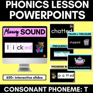 Consonant Sound T PowerPoint - T TT ED