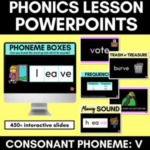 Consonant Sound V PowerPoint - V VE