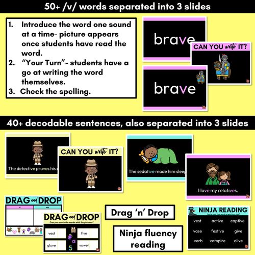 Resource preview 3 for Consonant Sound V PowerPoint - V VE