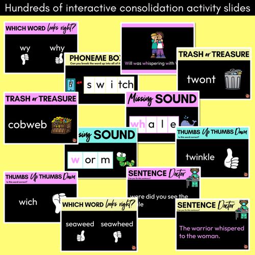 Resource preview 4 for Consonant Sound W PowerPoint - W, WH, U