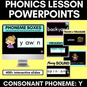Consonant Sound Y PowerPoint - Y, I