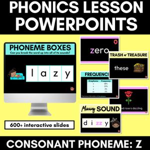 Consonant Sound Z PowerPoint