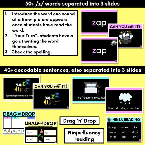 Resource preview 3 for Consonant Sound Z PowerPoint
