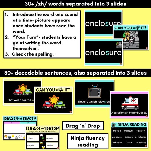 Resource preview 3 for Consonant Sound ZH PowerPoint - SI, S