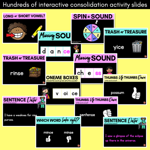 Resource preview 4 for Consonant Sound S PowerPoint - S SS C CE SE