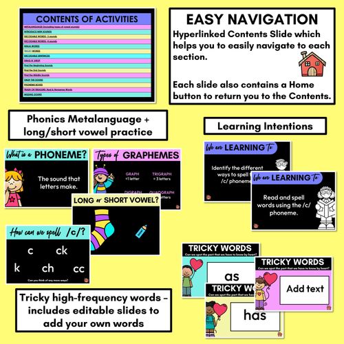 Resource preview 2 for Consonant Sound C PowerPoint - C K CK