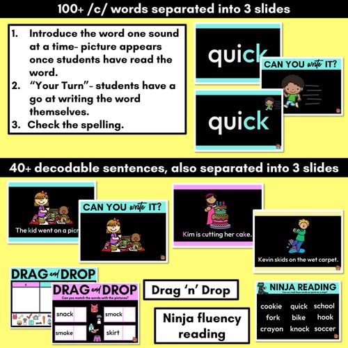 Resource preview 3 for Consonant Sound C PowerPoint - C K CK