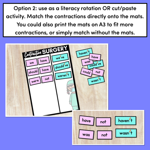 Resource preview 3 for CONTRACTIONS SURGERY - bandaid apostrophes for contractions & common possessives