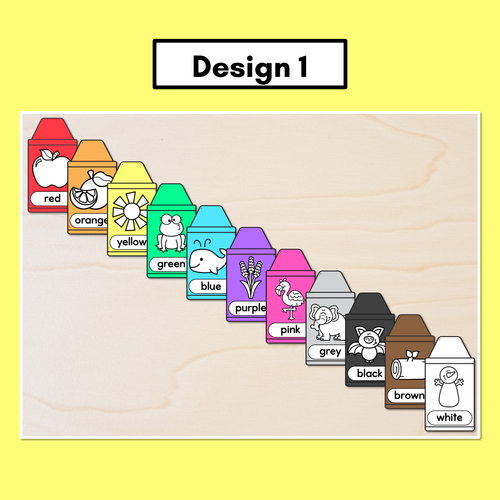 Resource preview 3 for Crayon Colour Posters - Colour Classroom Display - All Australian Fonts