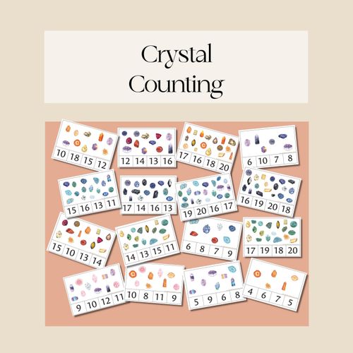 Crystal Counting Cards - Mrs Learning Bee