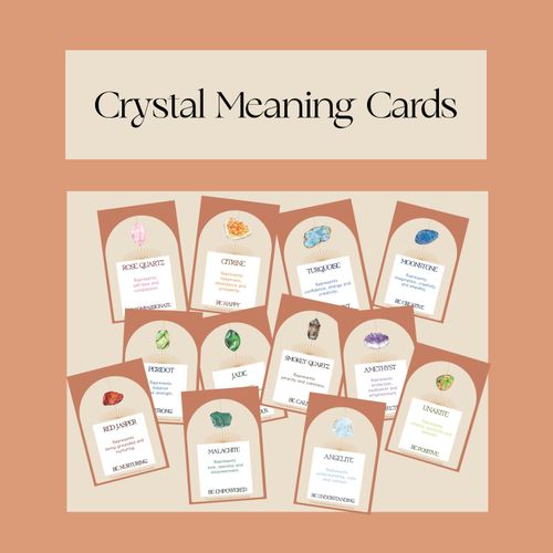 Resource preview 1 for Crystal Meanings Cards