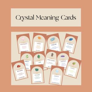 Crystal Meanings Cards