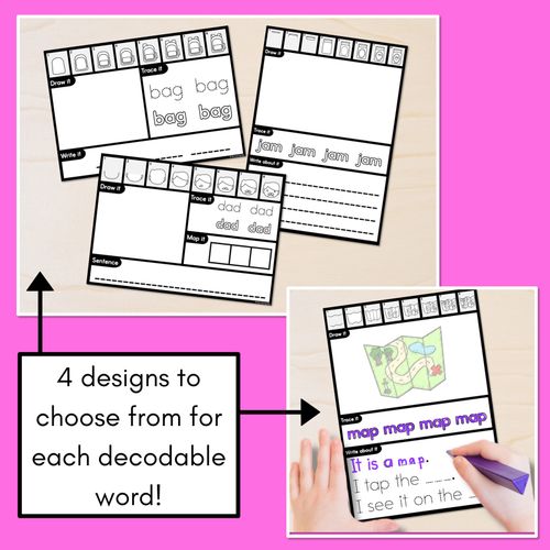 Resource preview 2 for PHONICS DECODABLE DIRECTED DRAWINGS - CVC Words Short A