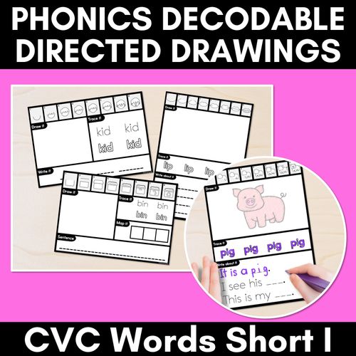 Resource preview 9 for Phonics Directed Drawings complete bundle