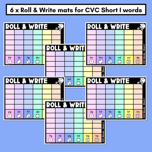 Resource preview 2 for ROLL & WRITE PHONICS ACTIVITY MATS - CVC Short I Words