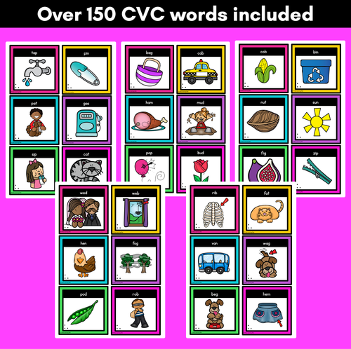 Resource preview 4 for CVC Word Building Cards