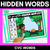 3 for HIDDEN WORD MATS - No Prep Phonics Game BUNDLE