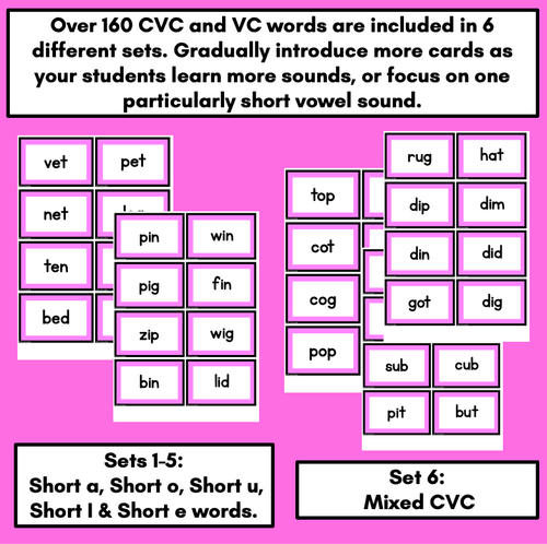 Resource preview 3 for CVC WORDS CARD GAME - Crash CVC Activity