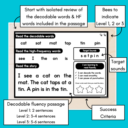 Resource preview 3 for Differentiated Decodable Fluency Texts - CVC Words Sampler Pack