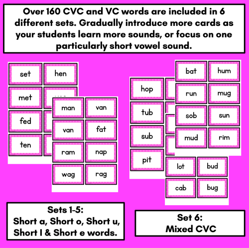 Resource preview 3 for CVC WORDS CARD GAME - Crash CVC Activity