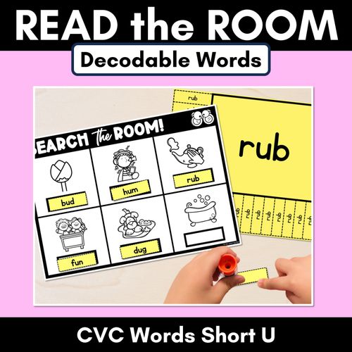 Resource preview 2 for Read the Room CVC Words Bundle