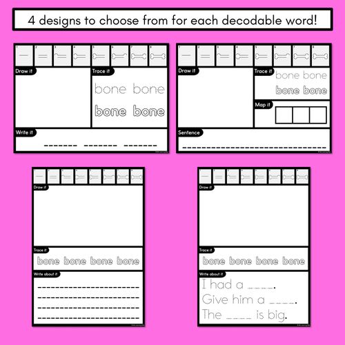 Resource preview 3 for PHONICS DECODABLE DIRECTED DRAWINGS - CVCe Words Long O