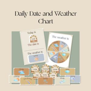 Daily Date and Weather Chart