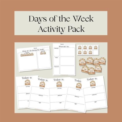 Resource preview 1 for Days of the Week Activity Pack