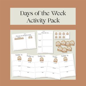 Days of the Week Activity Pack